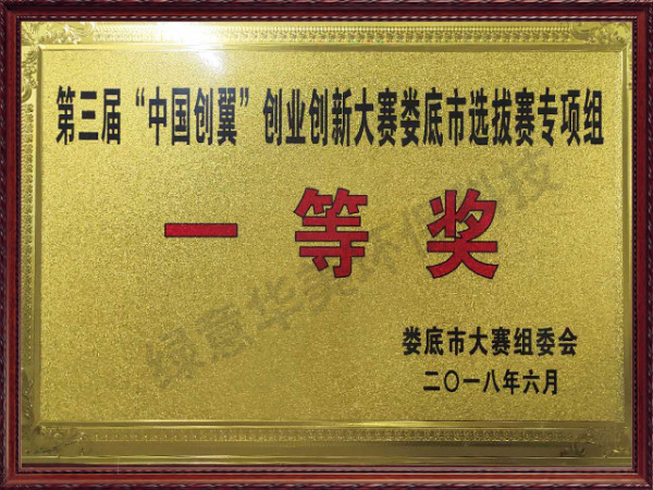 全国创新创业娄底一等奖
